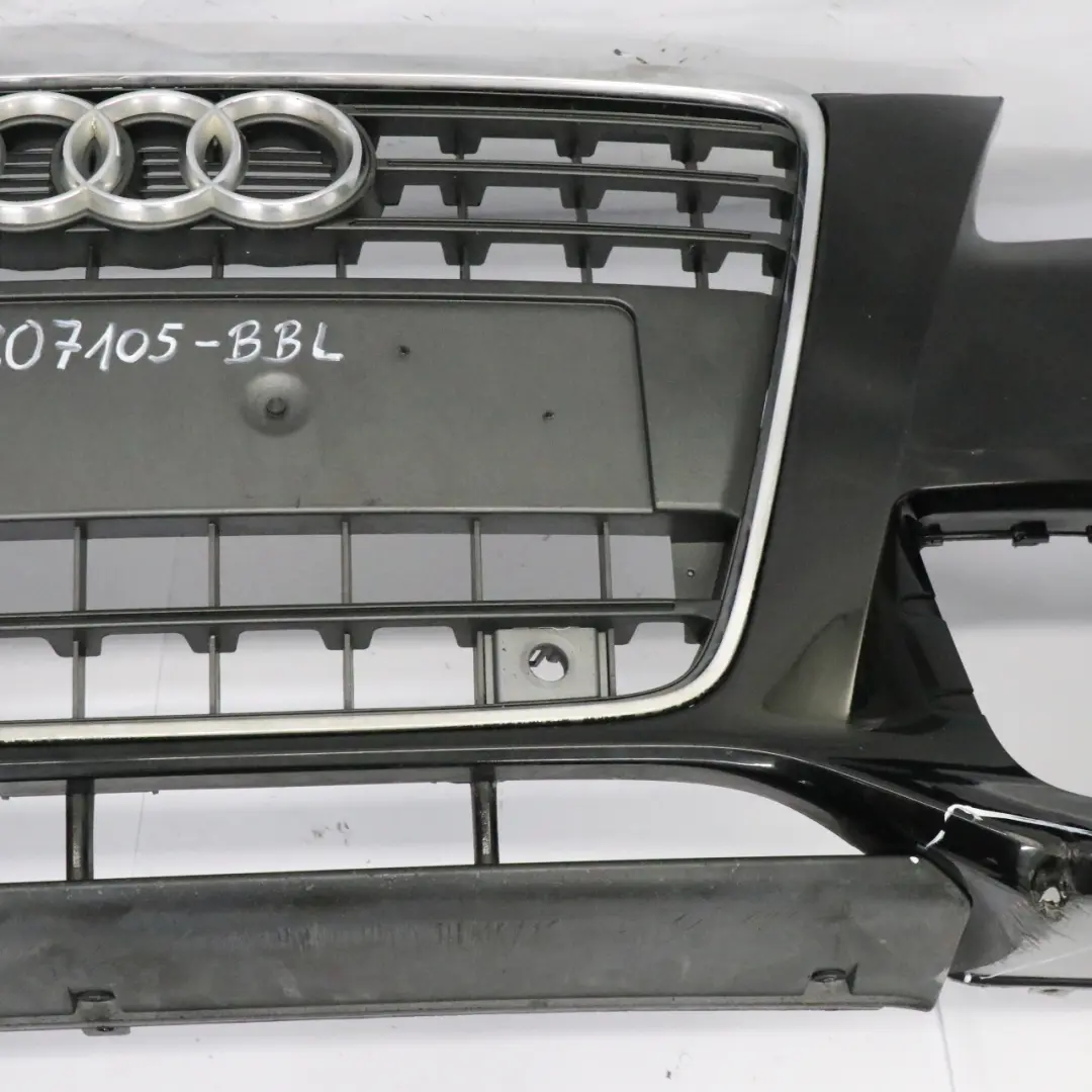 Audi A4 B8 Front Bumper Trim Panel Cover Brilliant Black - LY9B - SKU 8K0807105-BBL - Part number 8K0807105