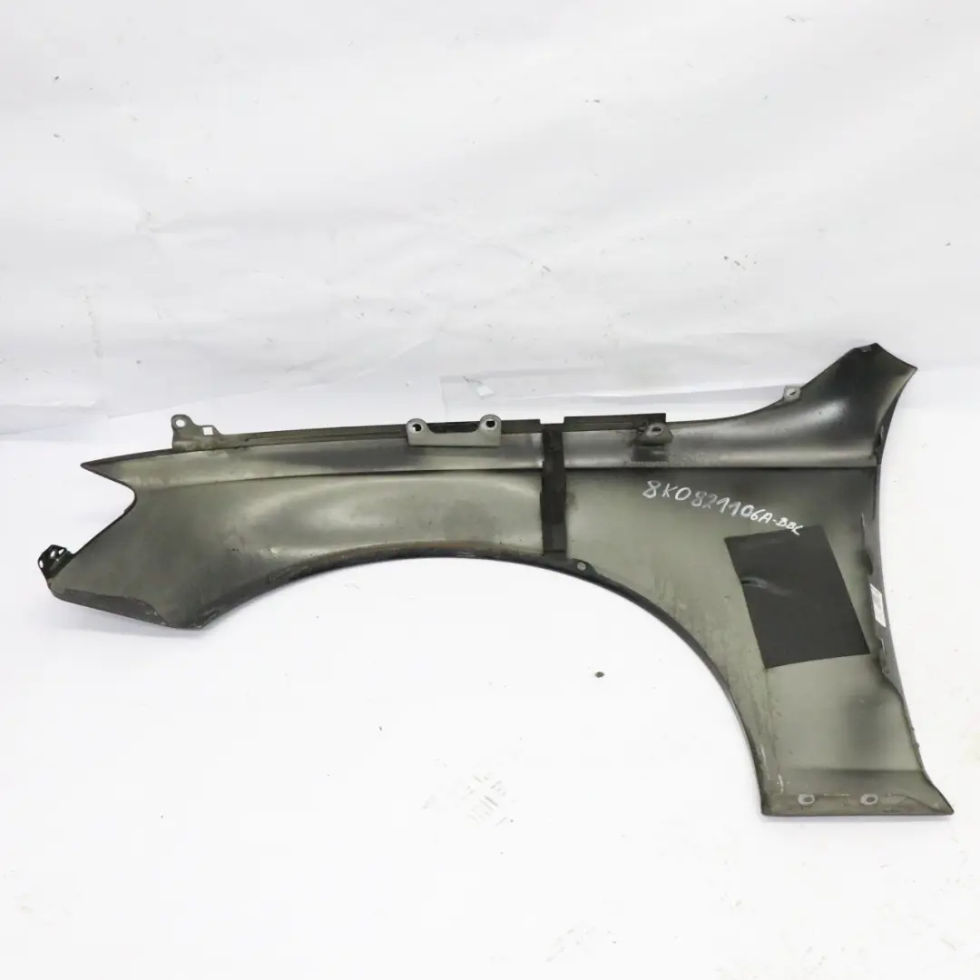 Audi A4 B8 Panel Lateral Delantero Derecho Tapa Guardabarros Negro - LY9B - SKU 8K0821106A-BBL - Número de pieza 8K0821106A-BBL