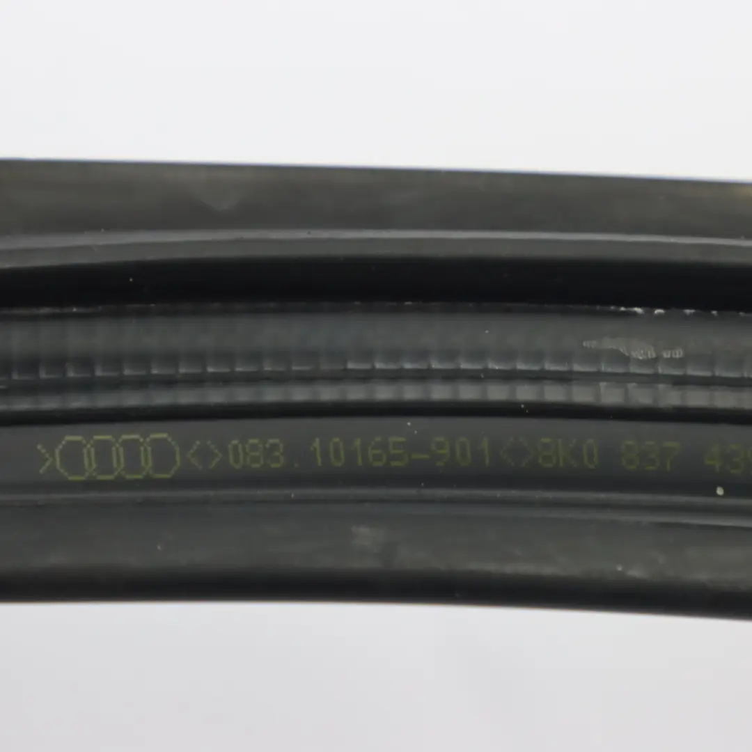 Ventana Sello Puerta Delantera Izquierda Burlete Junta para Audi A4 B8 con número de pieza 8K0837439G Audi A4 B8 Ventana Sello Puerta Delantera Izquierda Burlete Junta - SKU 8K0837439G - Número de pieza 8K0837439G