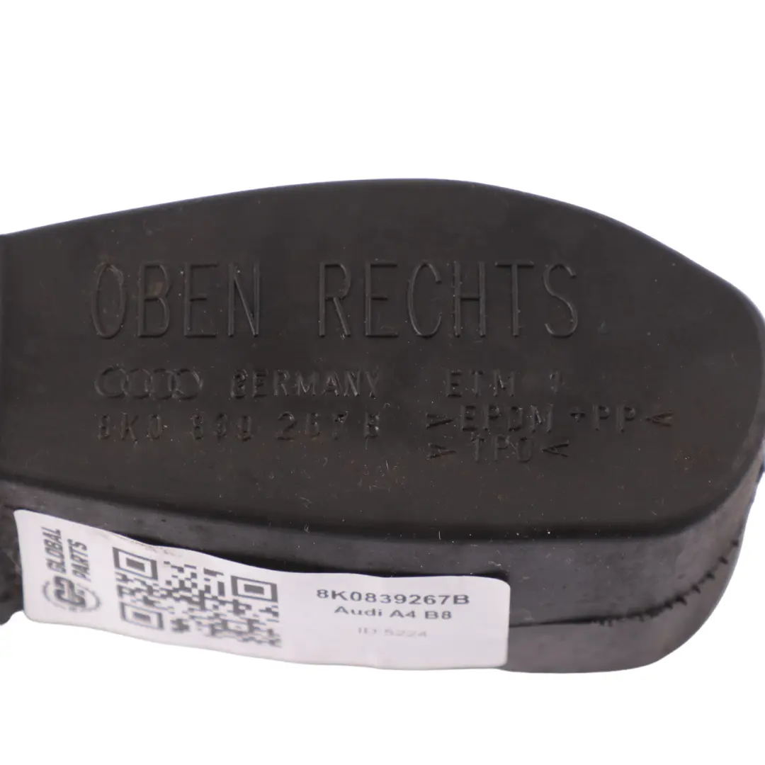 Audi A4 B8 Controllo Porta Cinghia Stopper Posteriore Sinistra Destra - SKU 8K0839267B - Numero di parte 8K0839267B