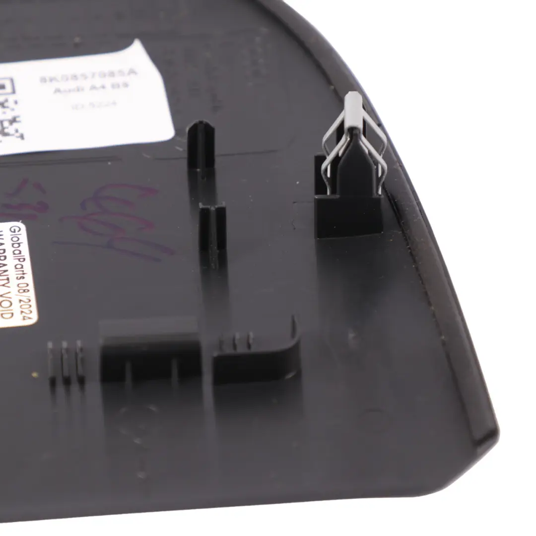 Audi A4 B8 Panneau Tableau Bord Avant Gauche Trim Cover Noir - SKU 8K0857085A - Numéro de pièce 8K0857085A