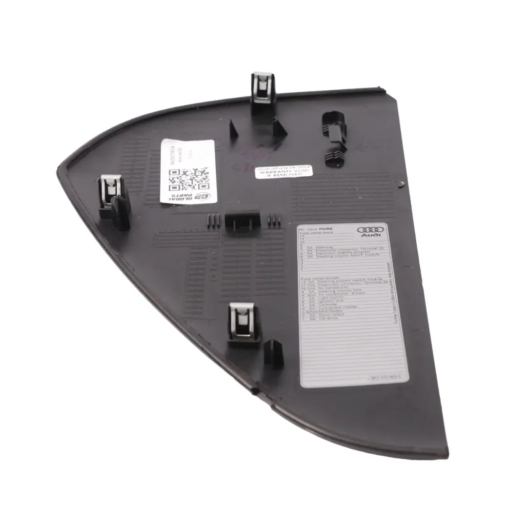 Pannello cruscotto anteriore sinistro Trim Cover Nero per Audi A4 B8 con numero di parte 8K0857085A Audi A4 B8 Pannello cruscotto anteriore sinistro Trim Cover Nero - SKU 8K0857085A - Numero di parte 8K0857085A