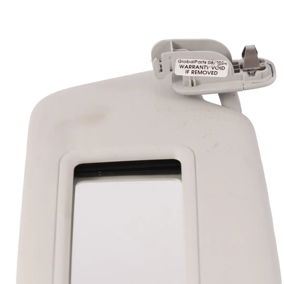 Sonnenblende links Sonnenblendenspiegel Panel Beige für Audi A4 B8 mit Teilenummer 8K0857551AF Audi A4 B8 Sonnenblende links Sonnenblendenspiegel Panel Beige - SKU 8K0857551AF - Teilenummer 8K0857551AF