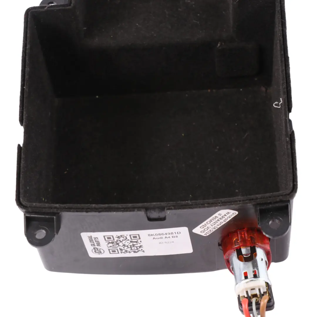 Audi A4 B8 Console centrale compartiment rangement - SKU 8K0864981D - Numéro de pièce 8K0864981D