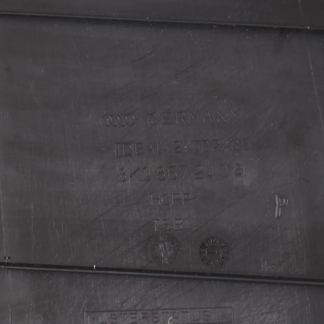 Column Cover B Pillar Right O/S Trim Panel Cover to Audi A4 B8 with Part number 8K0867240B Audi A4 B8 Column Cover B Pillar Right O/S Trim Panel Cover - SKU 8K0867240B - Part number 8K0867240B