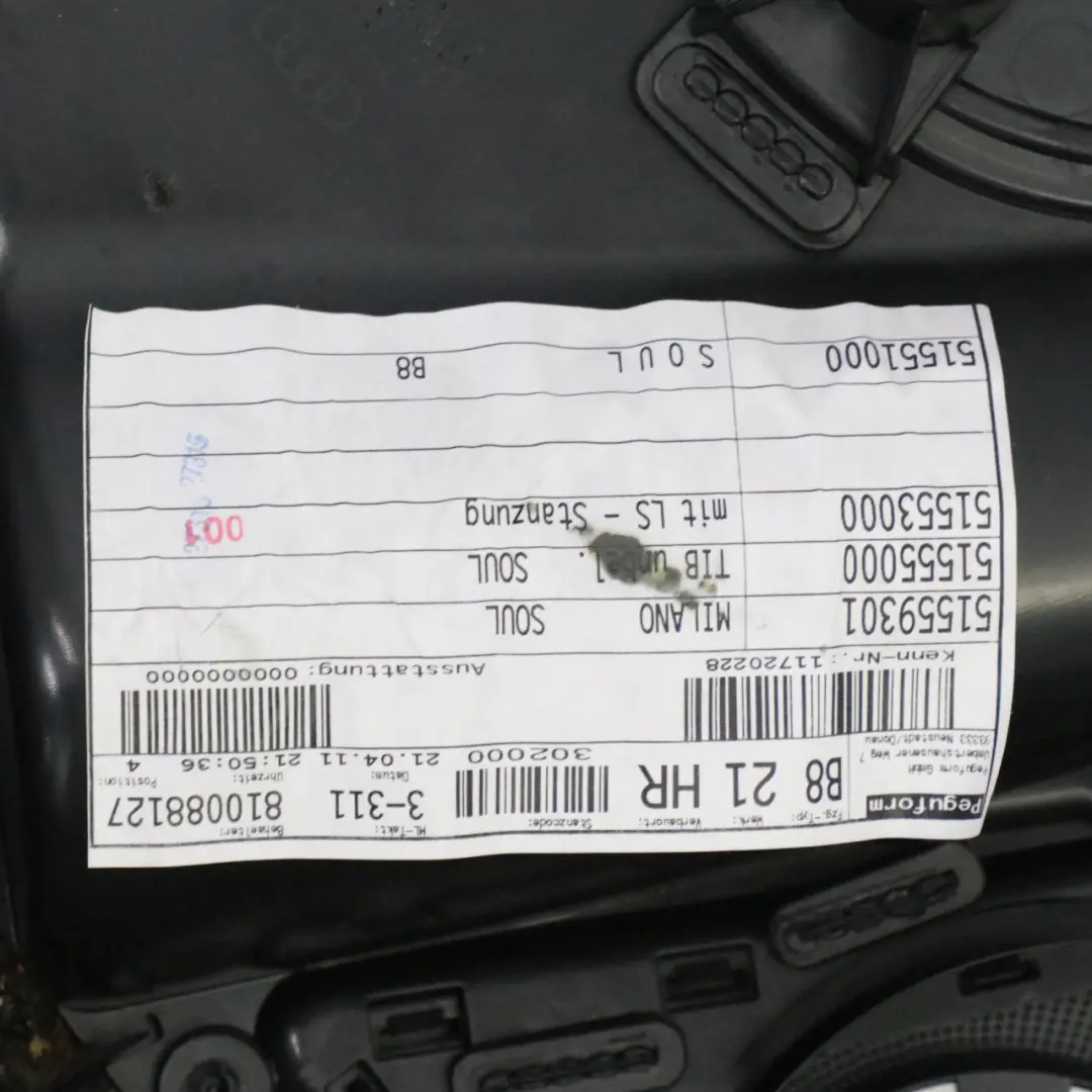 Door Card Rear Right O/S Lining Trim Panel Black to Audi A4 B8 with Part number 8K0867304A Audi A4 B8 Door Card Rear Right O/S Lining Trim Panel Black - SKU 8K0867304A - Part number 8K0867304A