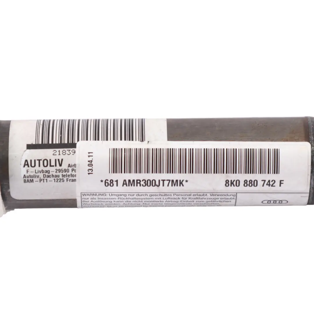 Poduszka Powietrzna Kurtyna Airbag Prawa Górna do Audi A4 B8 o numerze 8K0880742F Audi A4 B8 Poduszka Powietrzna Kurtyna Airbag Prawa Górna - SKU 8K0880742F - Numer Części 8K0880742F