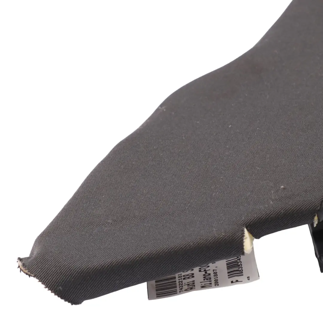 Audi A4 B8 Rear Right O/S Back Seat Panel Side Bolster Black Leather - SKU 8K0885704AE - Part number 8K0885704AE