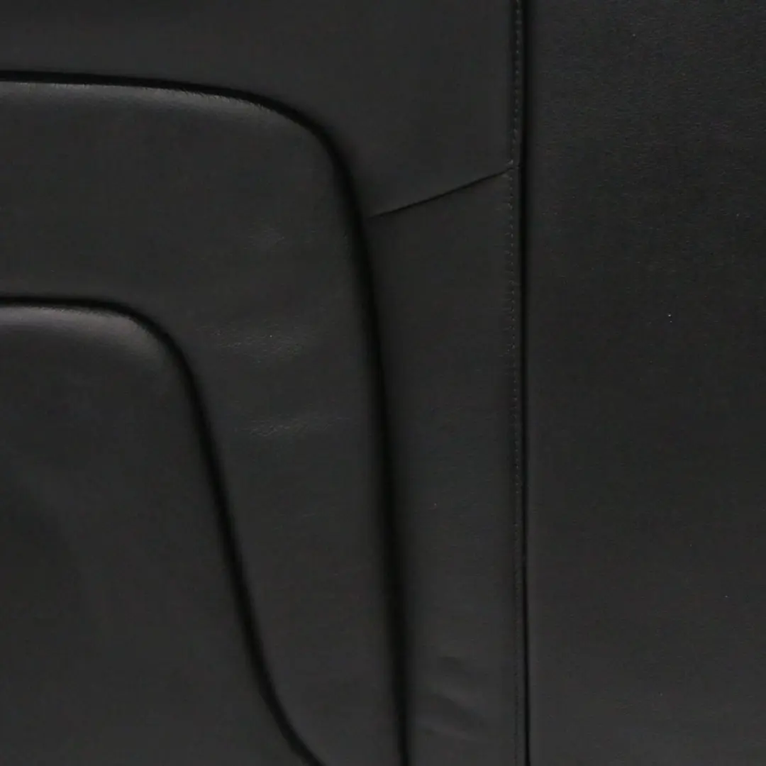 Right O/S Backrest Covering Black Leather Soul Audi A4 B8 Rear Seat - SKU 8K0885806N-1 - Part number 8K0885806N