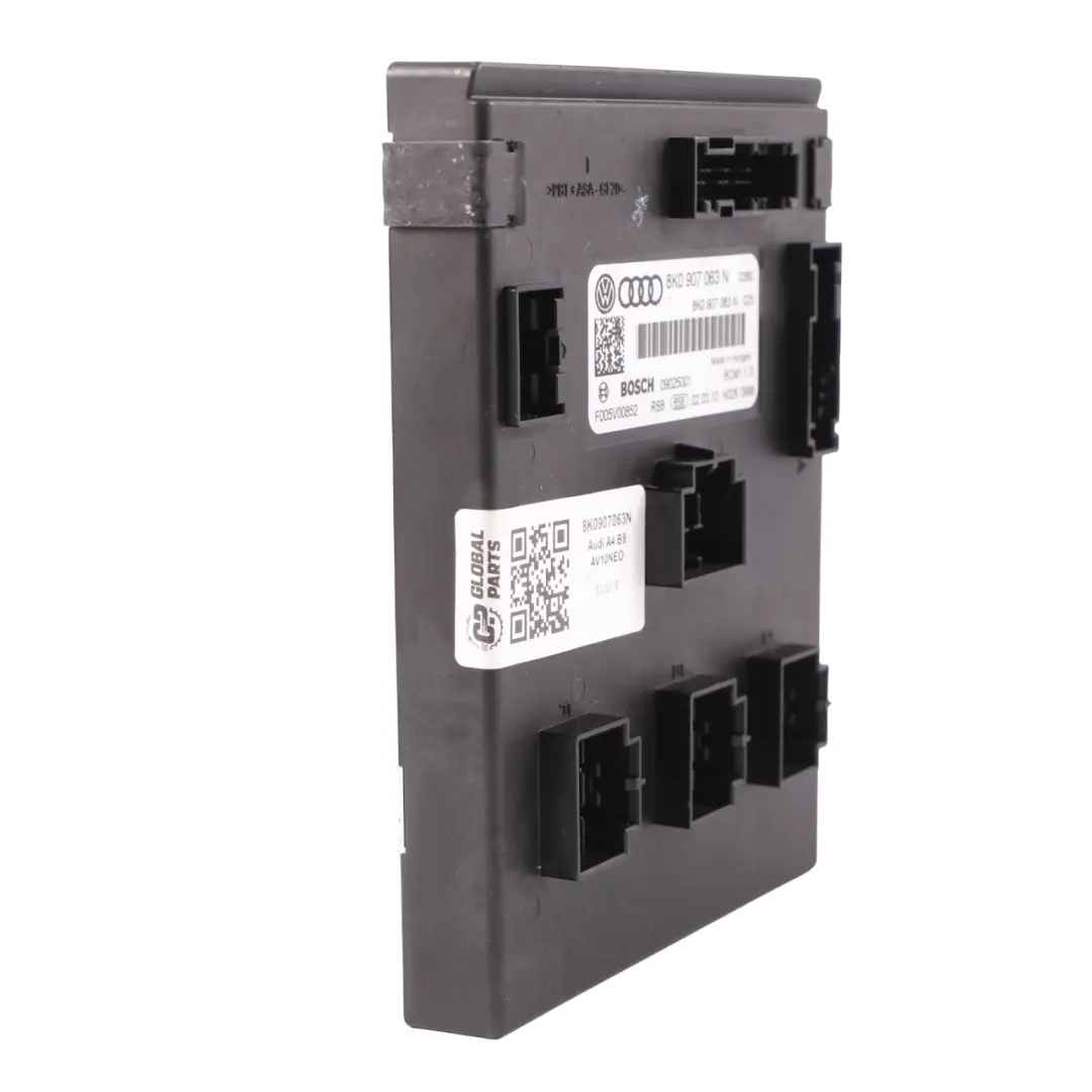 Module l'unité confort commande carrosserie BCM ECU pour Audi A4 B8 à propos du numéro de pièce 8K0907063N Audi A4 B8 Module l'unité confort commande carrosserie BCM ECU - SKU 8K0907063N - Numéro de pièce 8K0907063N
