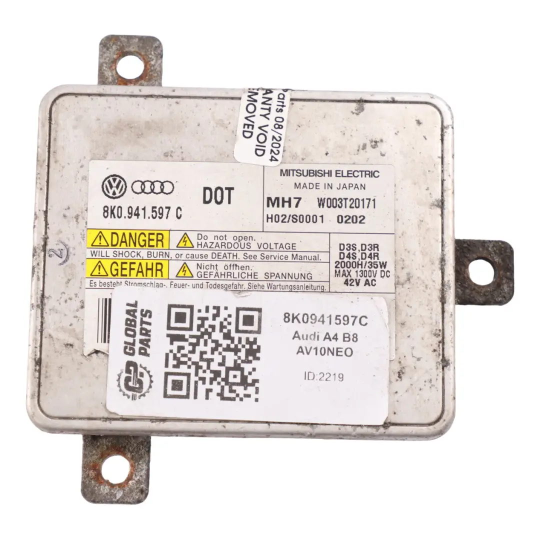 Przetwornica Moduł Xenon do Audi A4 B8 o numerze 8K0941597C Audi A4 B8 Przetwornica Moduł Xenon - SKU 8K0941597C - Numer Części 8K0941597C