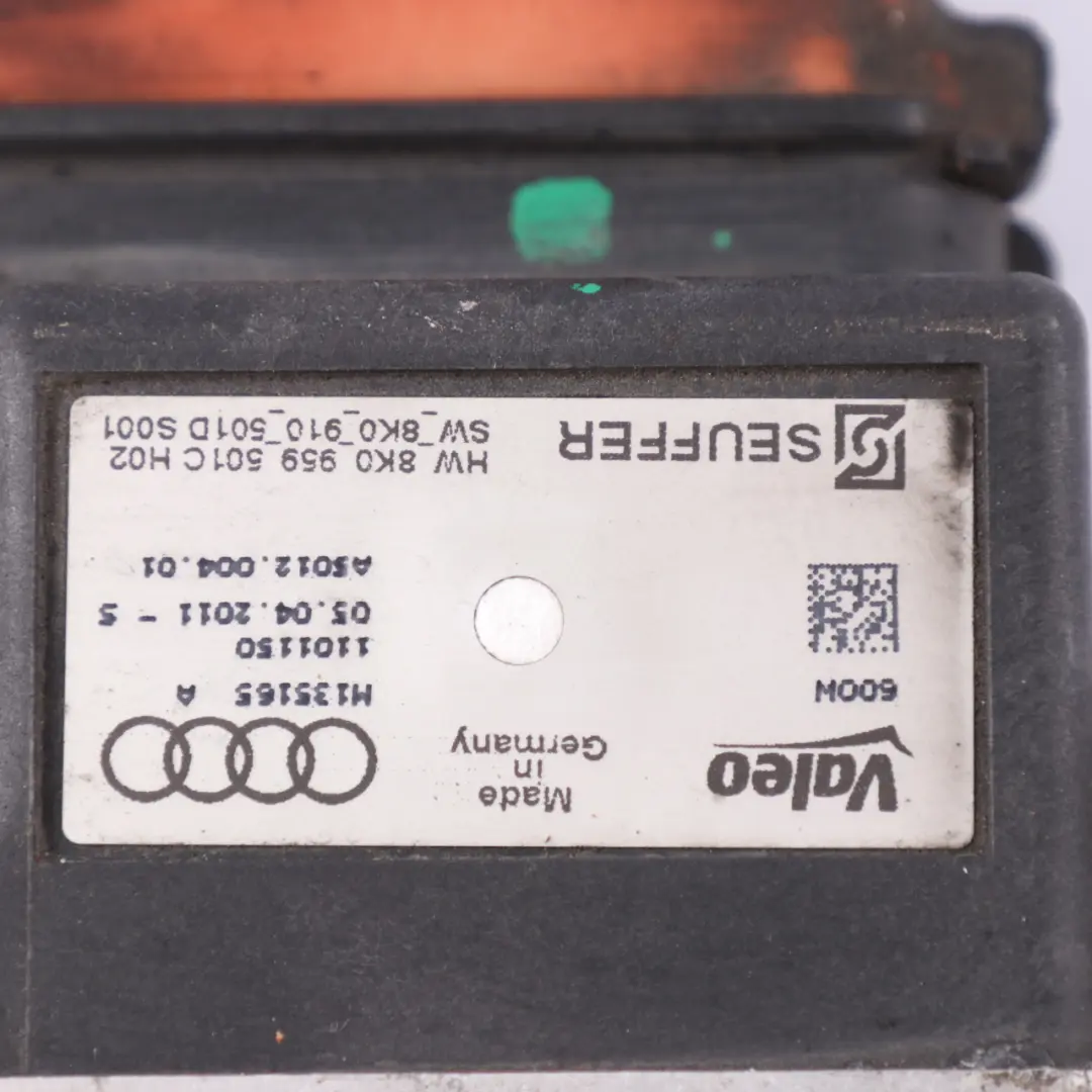 Audi A4 B8 Kühlerlüfterrelais Heizkörper elektrisches Steuergerät - SKU 8K0959501G - Teilenummer 8K0959501G