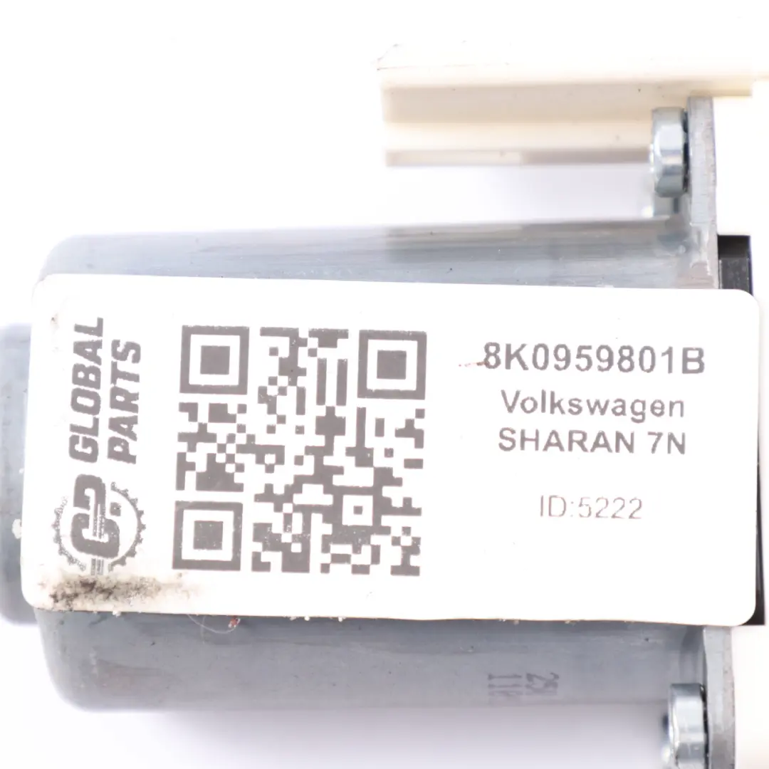 7N Fenster Heber Motor Hintertür Rechts für Volkswagen Sharan mit Teilenummer 8K0959801B Volkswagen Sharan 7N Fenster Heber Motor Hintertür Rechts - SKU 8K0959801B - Teilenummer 8K0959801B