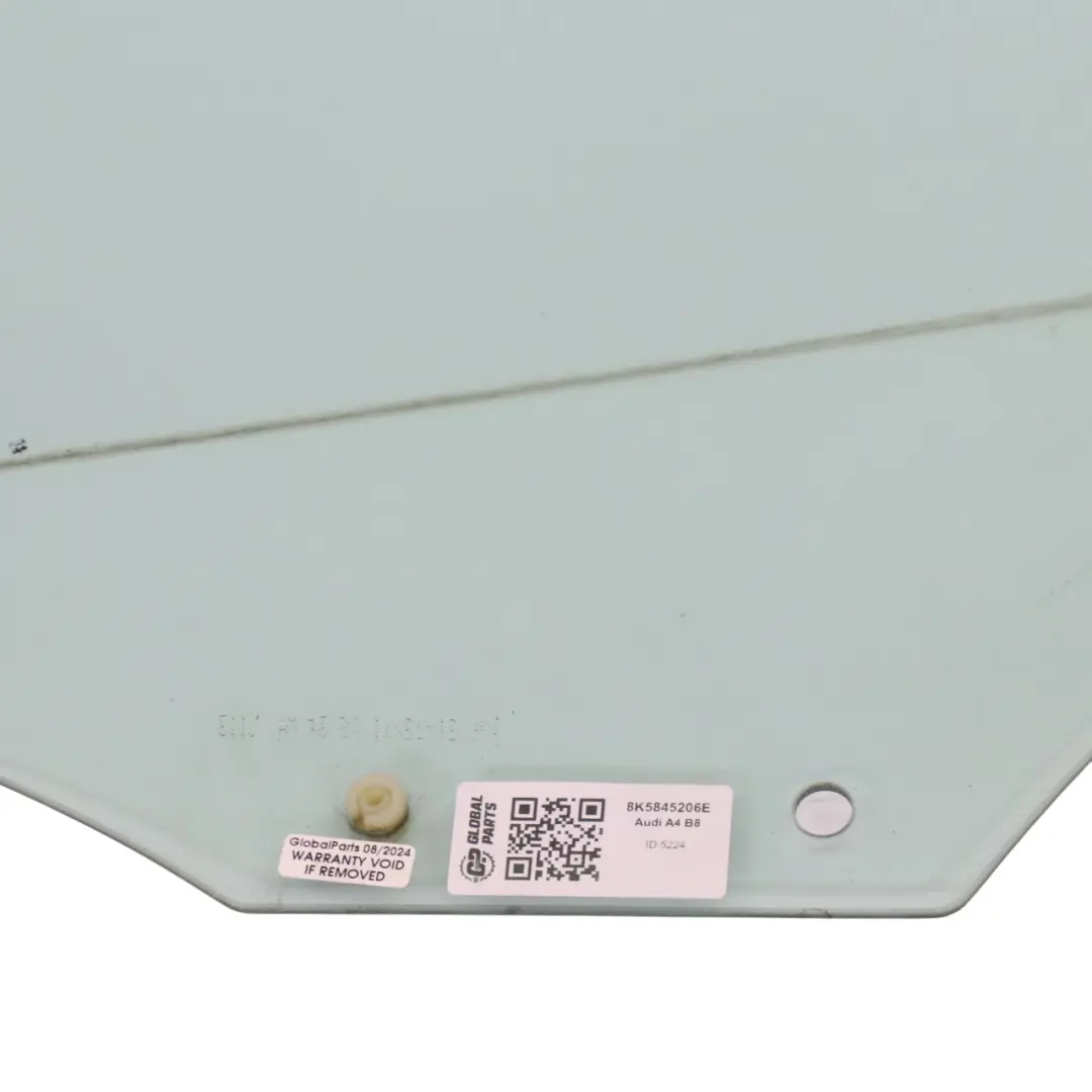 Vetro porta posteriore destra vetri AS2 per Audi A4 B8 con numero di parte 8K5845206E Audi A4 B8 Vetro porta posteriore destra vetri AS2 - SKU 8K5845206E - Numero di parte 8K5845206E