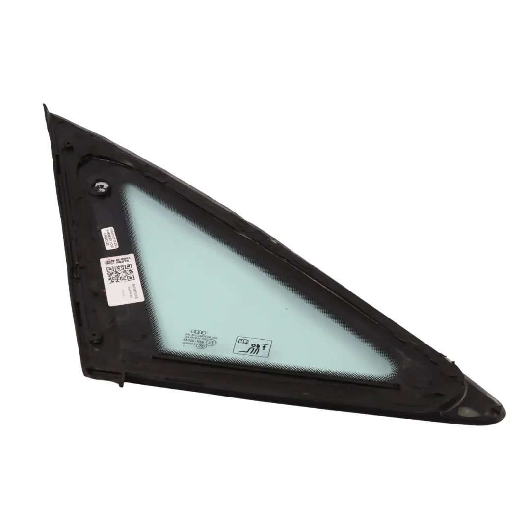 Quarter Window Triangle Glass Right O/S Glass AS2 to Audi A4 B8 Rear with Part number 8K5845300G Audi A4 B8 Rear Quarter Window Triangle Glass Right O/S Glass AS2 - SKU 8K5845300G - Part number 8K5845300G