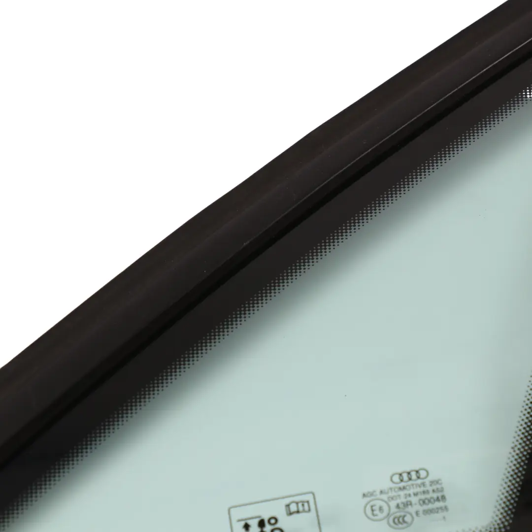 Ventana Trasera Triángulo Vidrio Derecho AS2 para Audi A4 B8 con número de pieza 8K5845300G Audi A4 B8 Ventana Trasera Triángulo Vidrio Derecho AS2 - SKU 8K5845300G - Número de pieza 8K5845300G