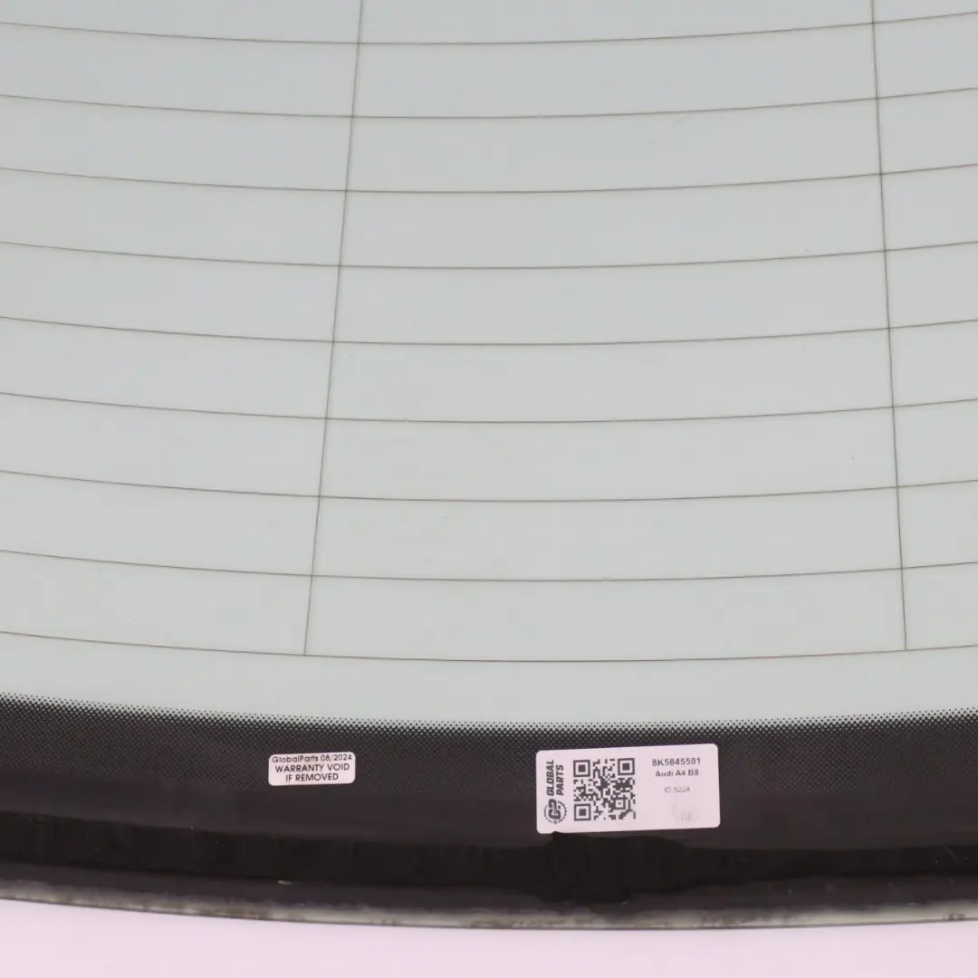 Audi A4 B8 Sedan Rear Window Glass Glazing Green AS2 - SKU 8K5845501 - Part number 8K5845501