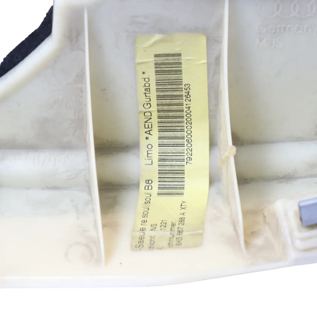 Säulenabdeckung Verkleidung C-Säule Hinten Rechts Schwarz für Audi A4 B8 mit Teilenummer 8K5867288A Audi A4 B8 Säulenabdeckung Verkleidung C-Säule Hinten Rechts Schwarz - SKU 8K5867288A - Teilenummer 8K5867288A