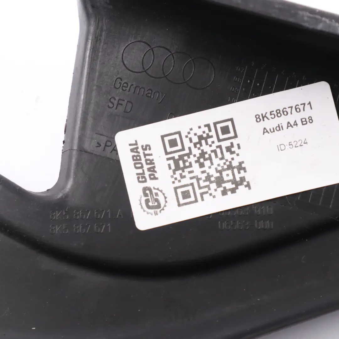 Audi A4 B8 Tylna Lewa Uszczelka Listwa Szyby Rama Drzwi - SKU 8K5867671 - Numer Części 8K5867671