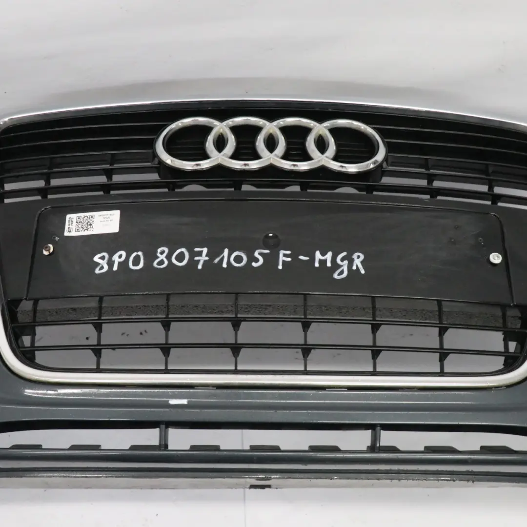 Audi A3 8P Front Bumper Trim Panel Cover Meteor Grey Metallic - Z7H - SKU 8P0807105F-MGR - Part number 8P0807105F