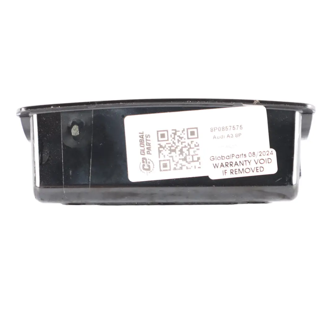Panel embellecedor consola salpicadero cenicero negro para Audi A3 8P con número de pieza 8P0857575 Audi A3 8P Panel embellecedor consola salpicadero cenicero negro - SKU 8P0857575 - Número de pieza 8P0857575