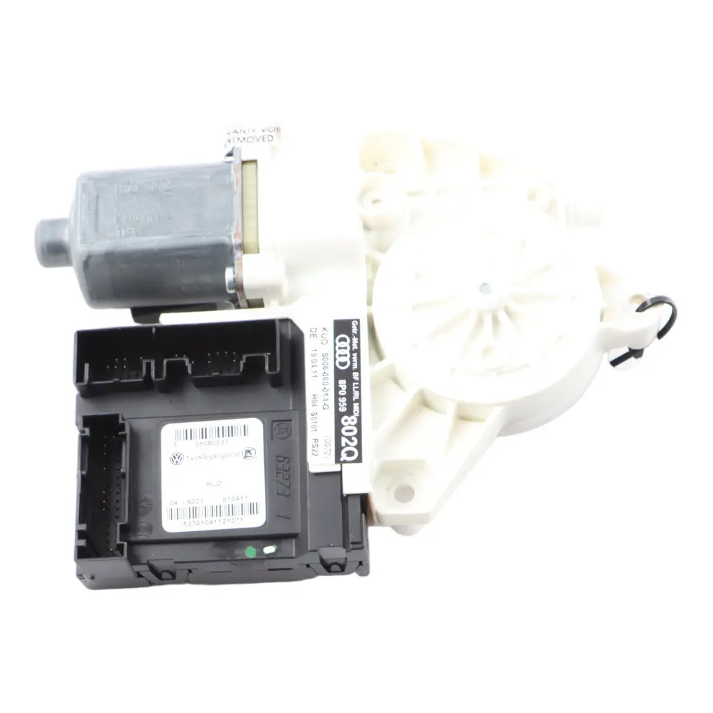 Audi A3 8P Window Lifter Motor Door Front Right O/S Drive Electric - SKU 8P0959802P - Part number 8P0959802P