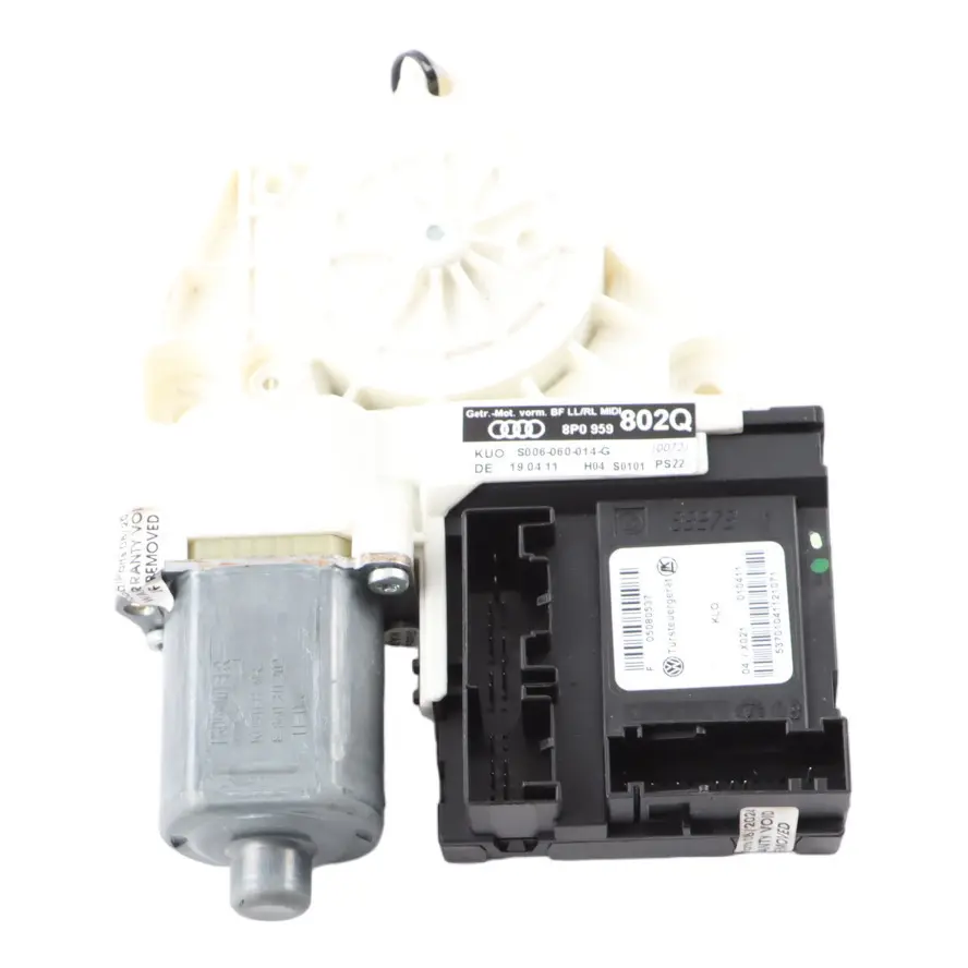 Motore Alzacristalli Porta Anteriore Azionamento Elettrico per Audi A3 8P con numero di parte 8P0959802P Audi A3 8P Motore Alzacristalli Porta Anteriore Azionamento Elettrico - SKU 8P0959802P - Numero di parte 8P0959802P