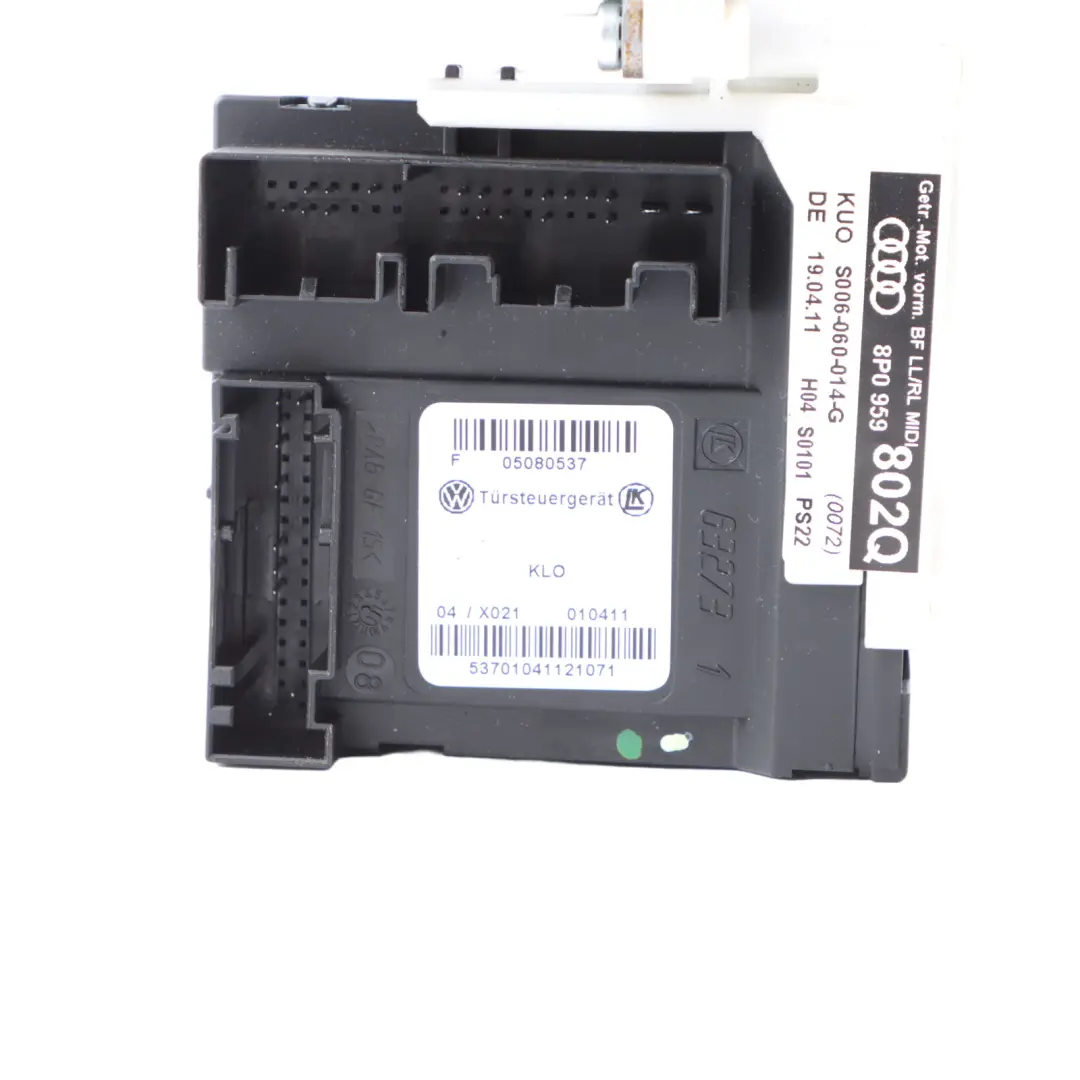 Audi A3 8P Motor Elevalunas Puerta Delantera Derecha Drive Eléctrico - SKU 8P0959802P - Número de pieza 8P0959802P