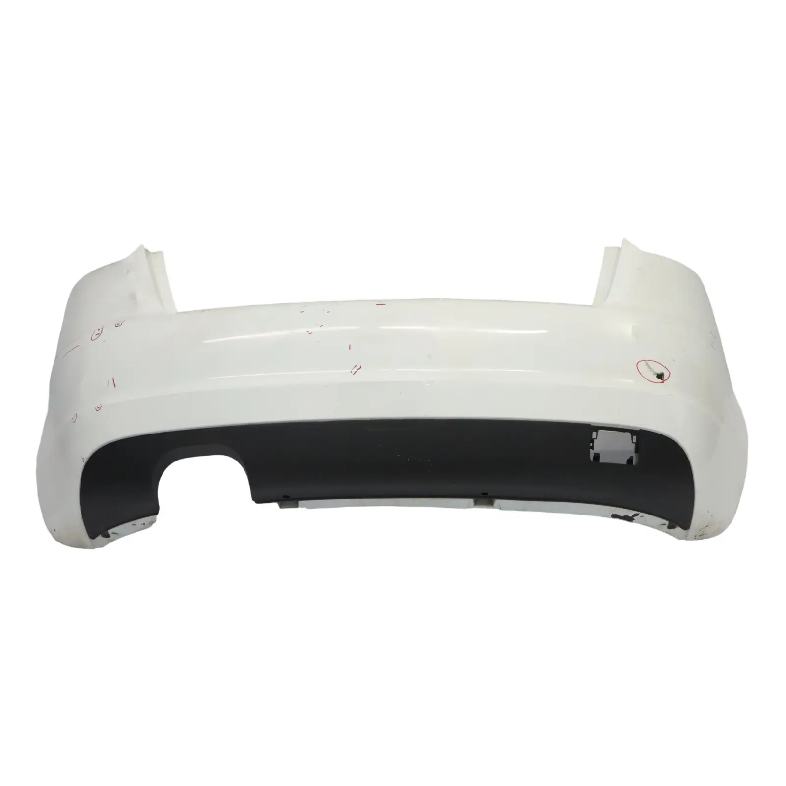 Audi A3 8P Sporback Rear Bumper Trim Panel Covering Ibis White - Y9C