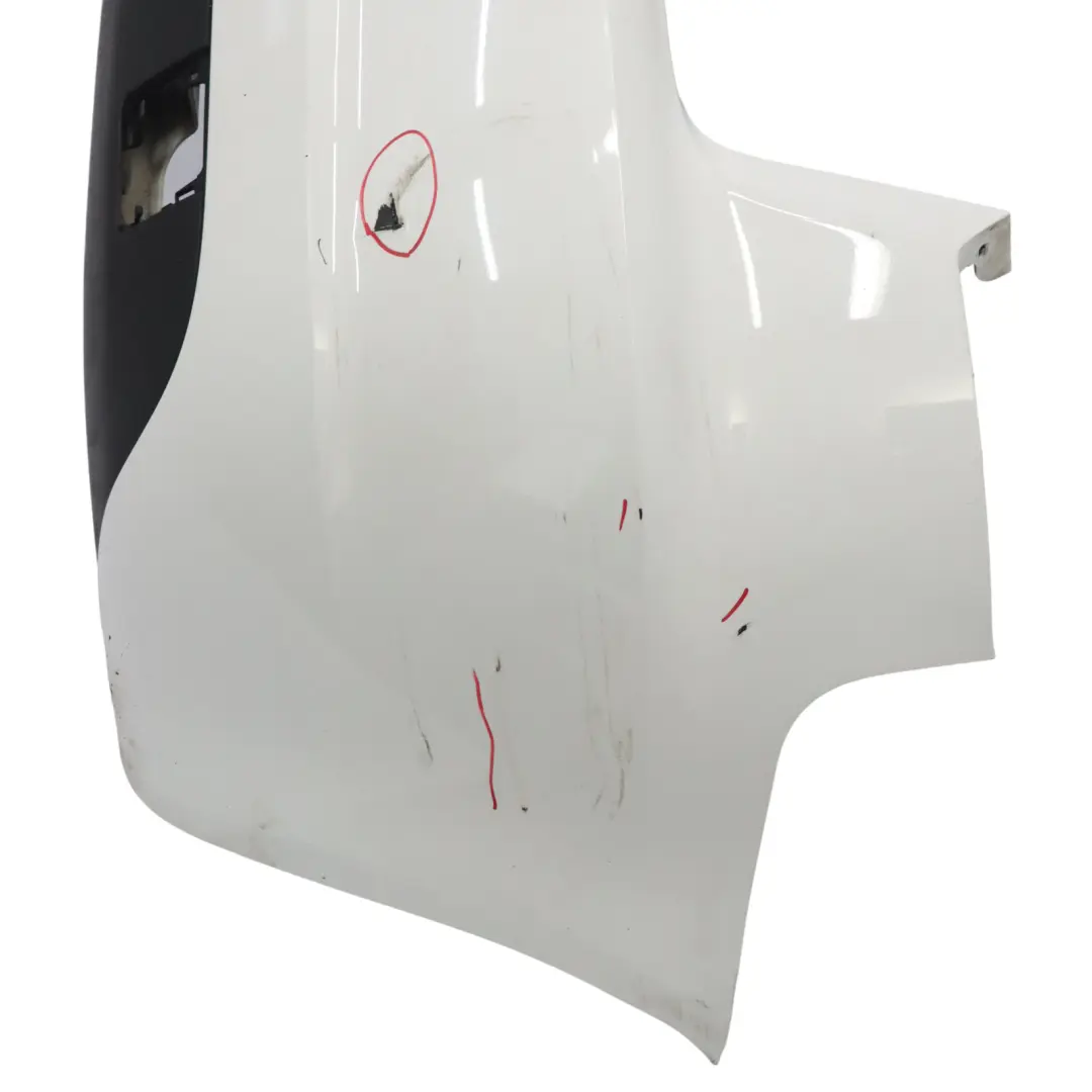 Audi A3 8P Sporback Rear Bumper Trim Panel Covering Ibis White - Y9C - SKU 8P4807303G-IWH - Part number 8P4807303G