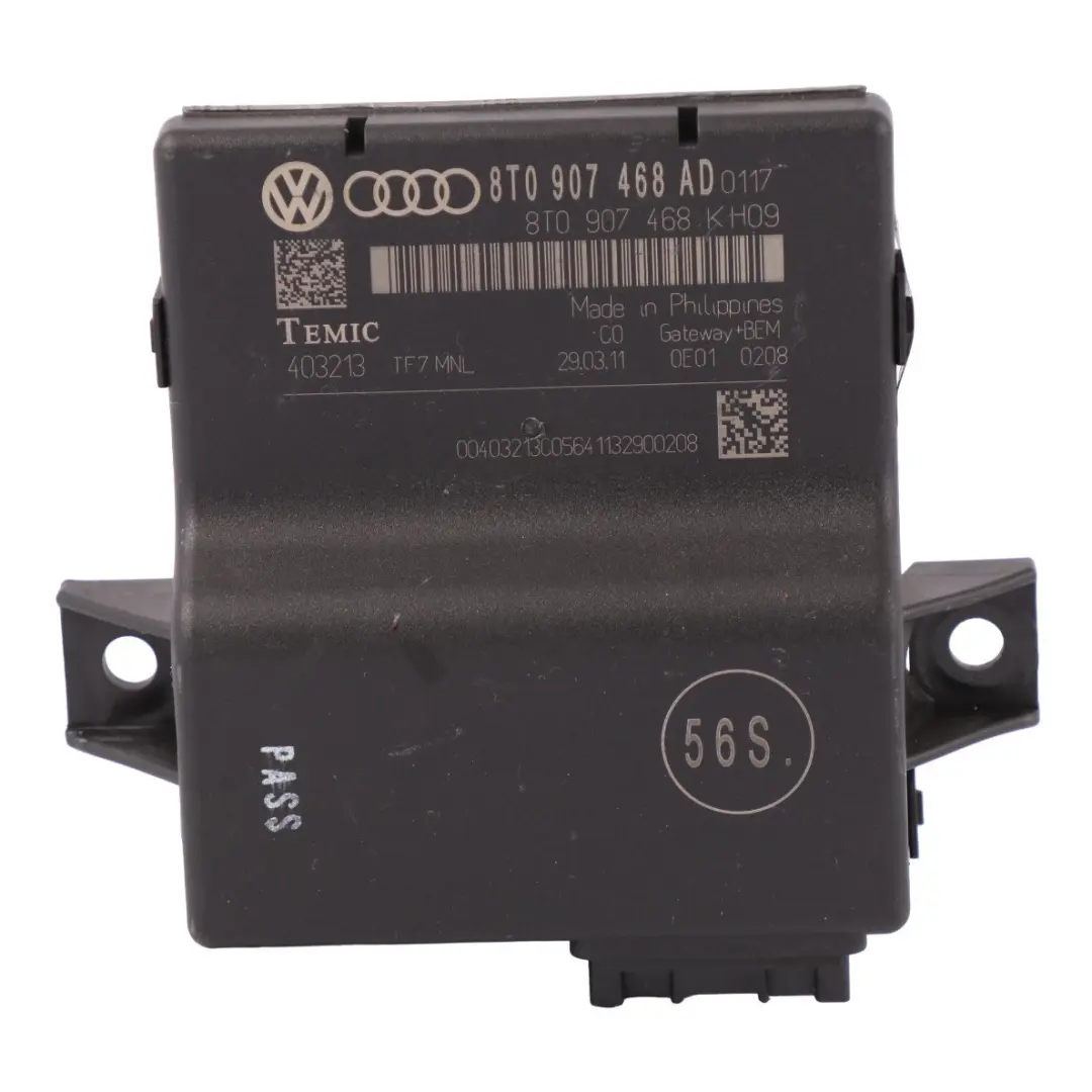 Moduł Sterownik Gateway Audi A4 B8 - SKU 8T0907468AD - Numer Części 8T0907468AD