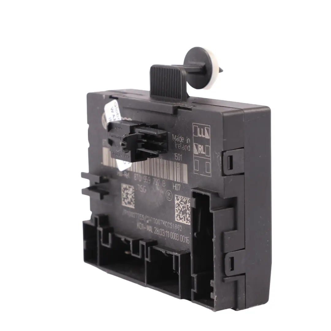 Front Tür Schloss System Modul Rechts Steuergerät ECU 8T0959792B für Audi A4 B8 mit Teilenummer 8T0959792G Audi A4 B8 Front Tür Schloss System Modul Rechts Steuergerät ECU 8T0959792B - SKU 8T0959792G - Teilenummer 8T0959792G