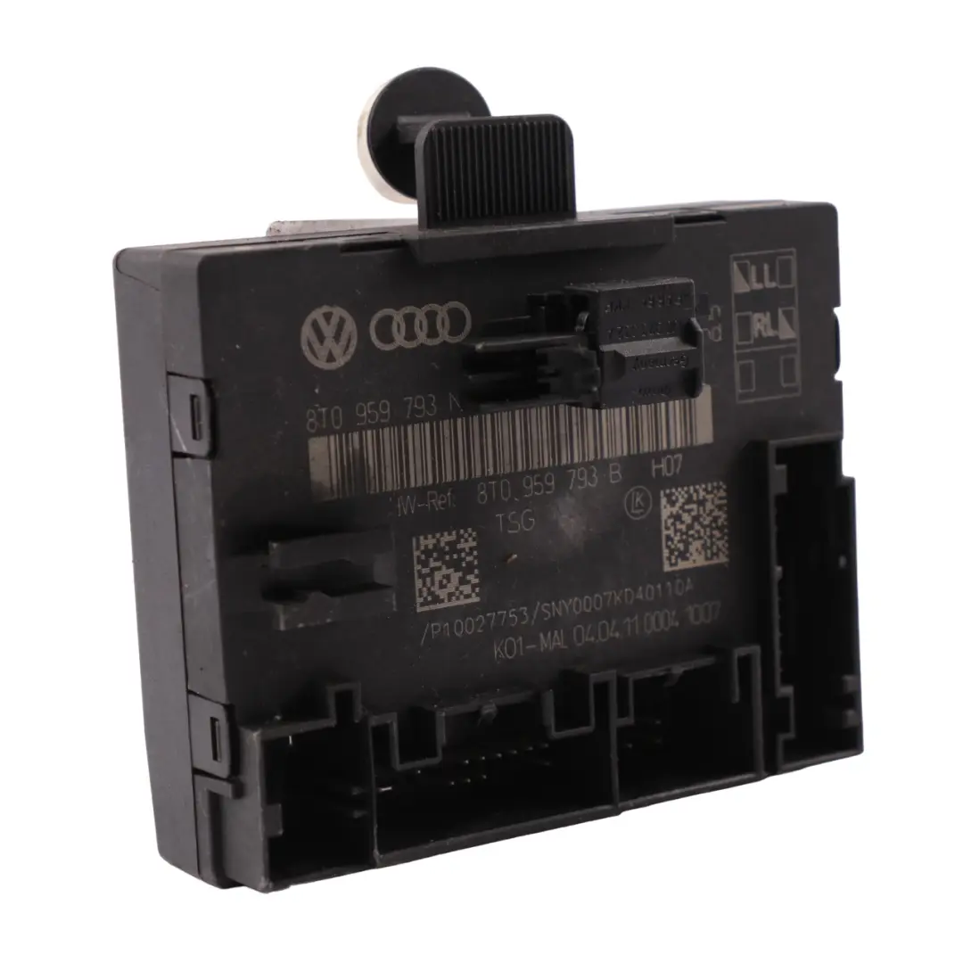 Door Module Front Left N/S Control Unit ECU to Audi A4 B8 with Part number 8T0959793G Audi A4 B8 Door Module Front Left N/S Control Unit ECU - SKU 8T0959793G - Part number 8T0959793G