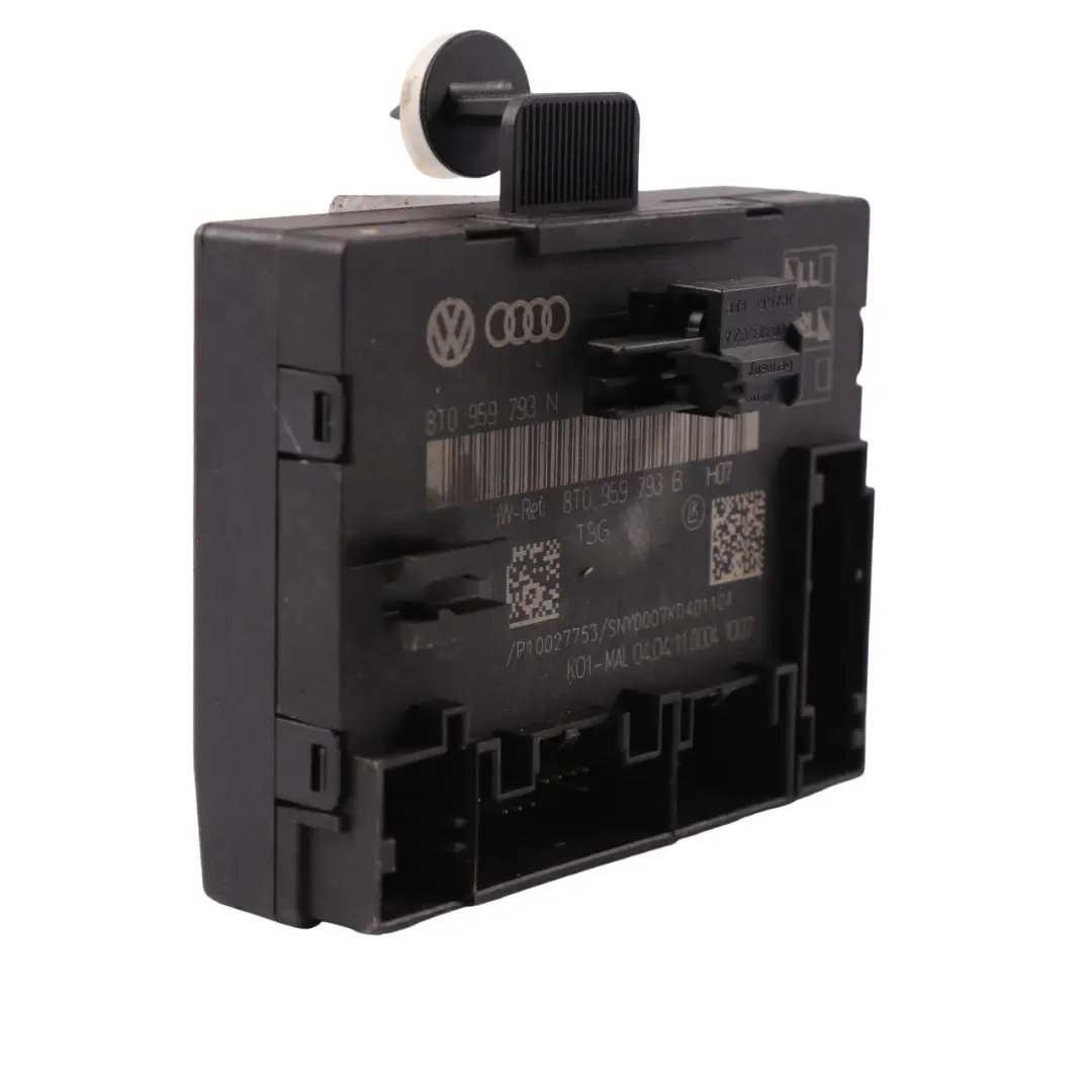 Door Module Front Left N/S Control Unit ECU to Audi A4 B8 with Part number 8T0959793G Audi A4 B8 Door Module Front Left N/S Control Unit ECU - SKU 8T0959793G - Part number 8T0959793G