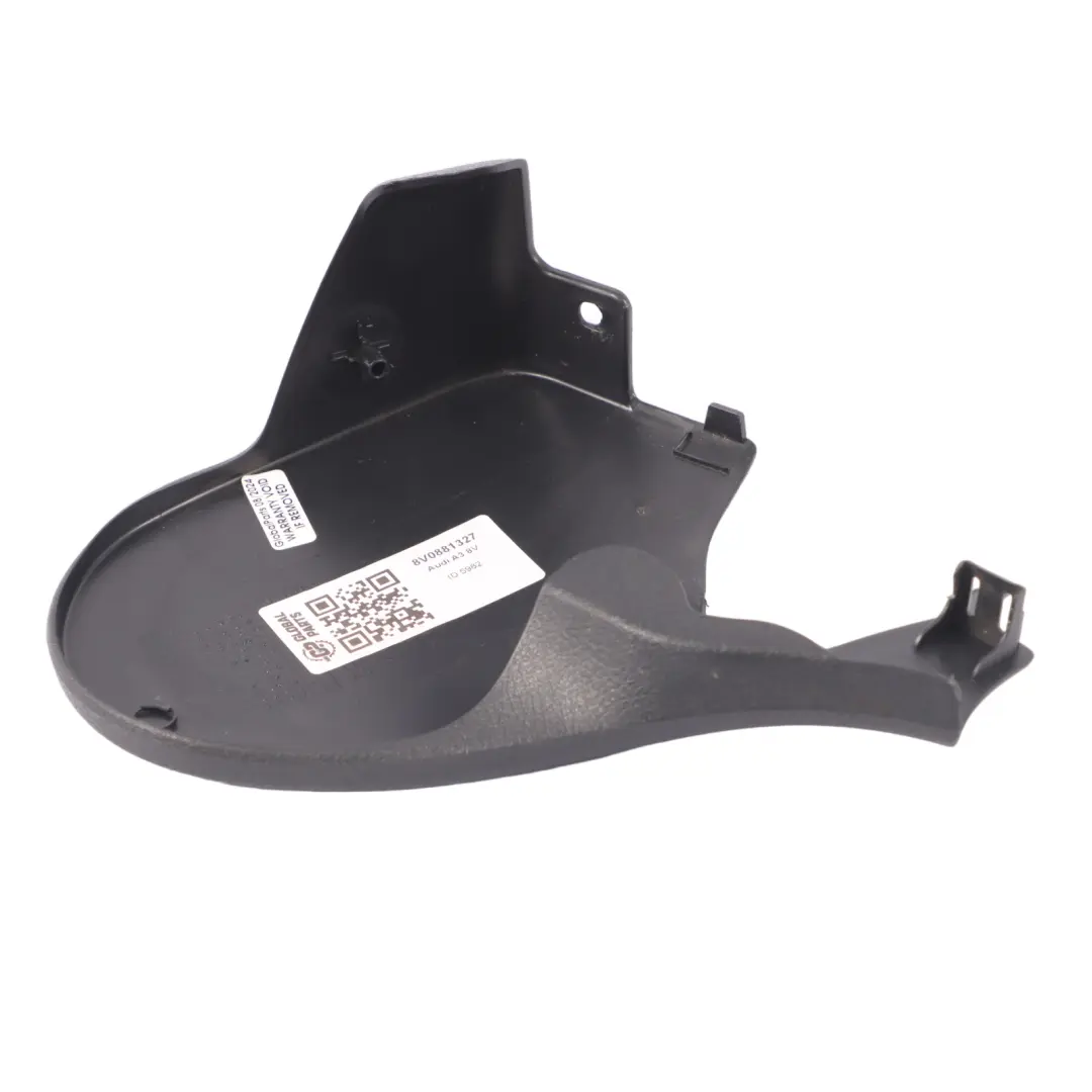 Panneau garniture latérale siège avant gauche Noir Audi A3 8V - SKU 8V0881327 - Numéro de pièce 8V0881327