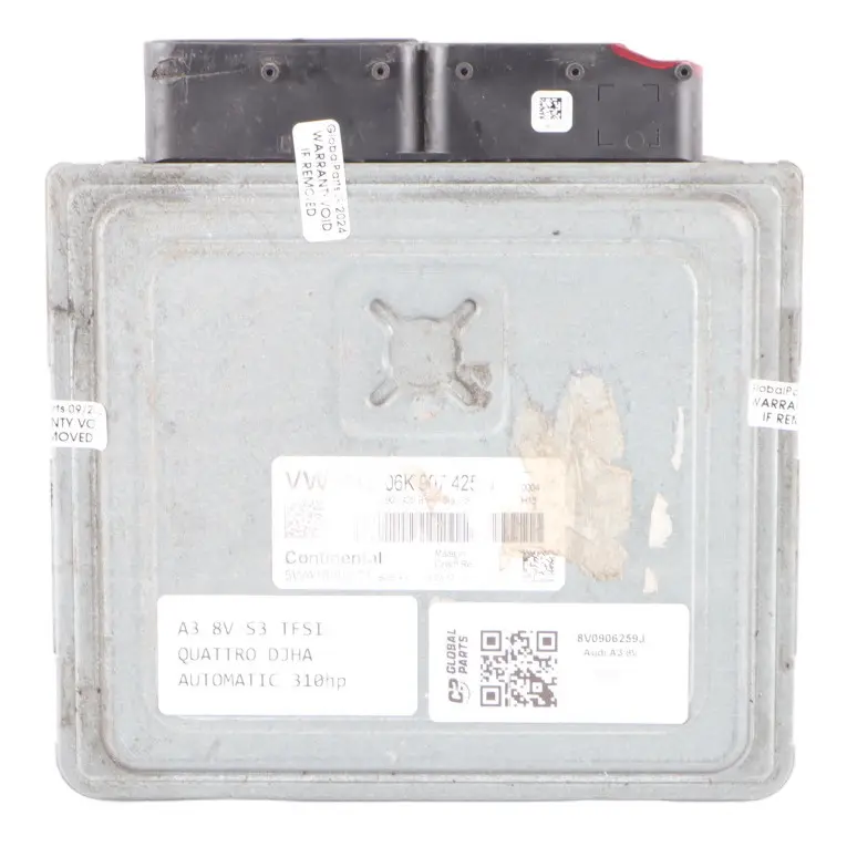 310HP Quattro Engine ECU Automatic to Audi A3 8V S3 2.0 TFSI DJHA with Part number 8V0906259J Audi A3 8V S3 2.0 TFSI DJHA 310HP Quattro Engine ECU Automatic - SKU 8V0906259J - Part number 8V0906259J