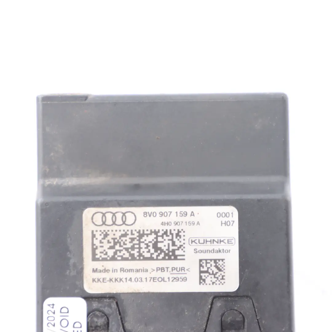 Körperschall Steuer Modul ECU für Audi A3 8V mit Teilenummer 8V0907159A Audi A3 8V Körperschall Steuer Modul ECU - SKU 8V0907159A - Teilenummer 8V0907159A