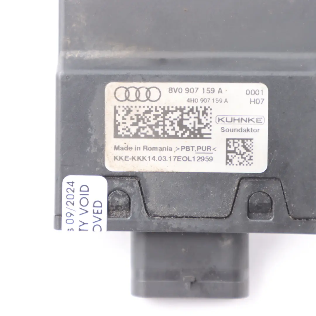 Audi A3 8V Body Sound Módulo De Control ECU - SKU 8V0907159A - Número de pieza 8V0907159A
