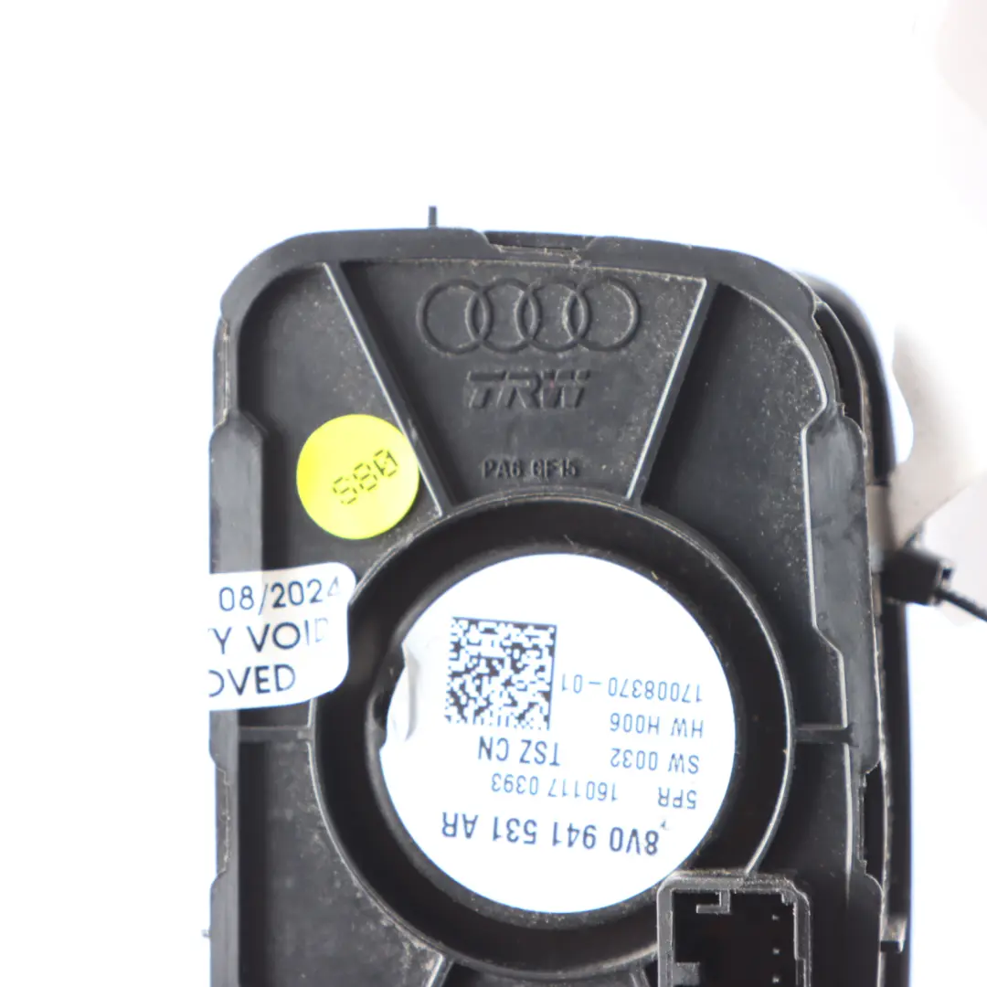 Interruptor Luces Tablero Panel Control Faros Negro para Audi A3 S3 8V con número de pieza 8V0941531AR Audi A3 S3 8V Interruptor Luces Tablero Panel Control Faros Negro - SKU 8V0941531AR - Número de pieza 8V0941531AR