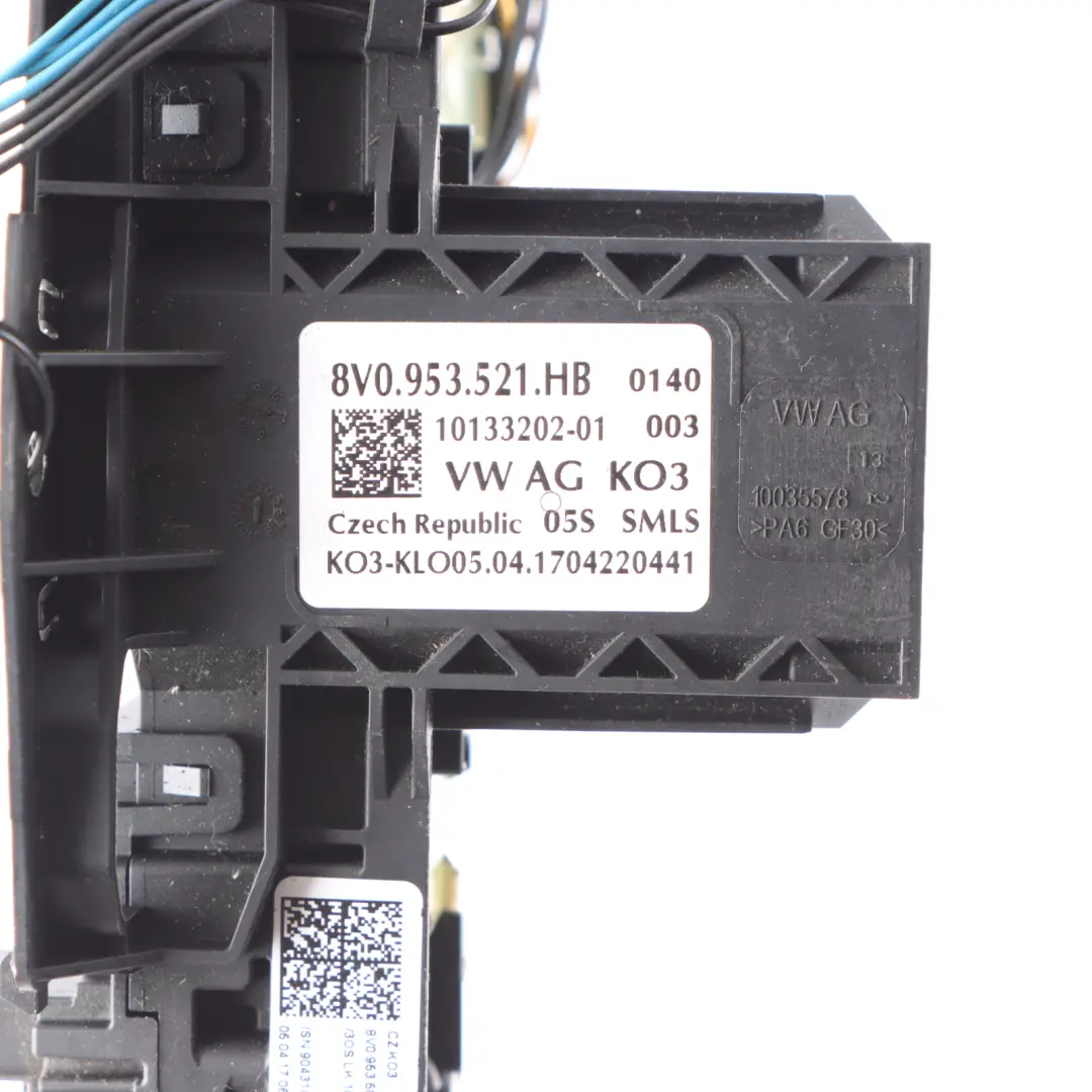 Lenksäulen Schalter Wischer Blinkerhebel für Audi A3 8V mit Teilenummer 8V0953521HB Audi A3 8V Lenksäulen Schalter Wischer Blinkerhebel - SKU 8V0953521HB - Teilenummer 8V0953521HB