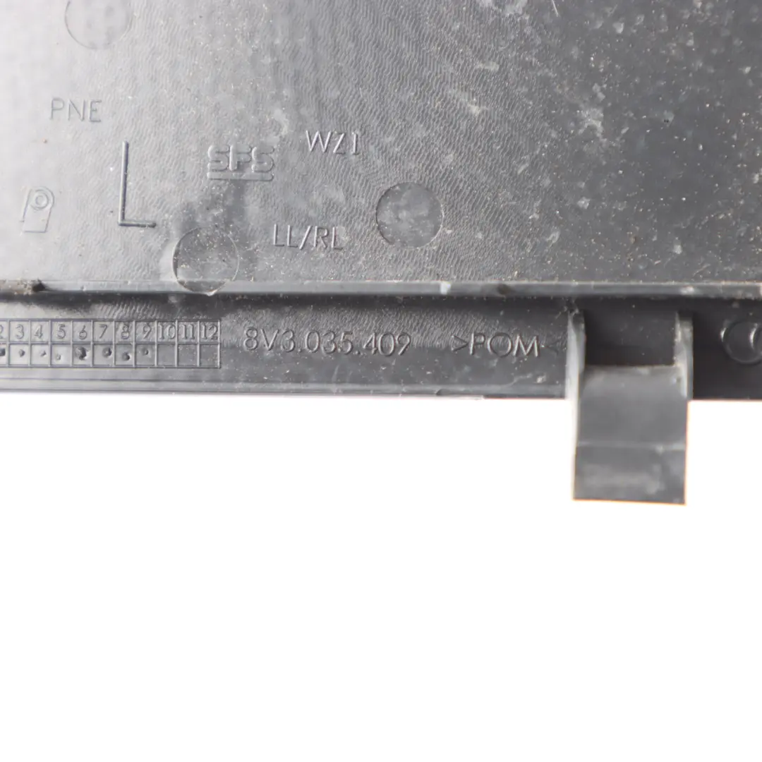 Audi A3 S3 8V Cache Haut parleur Carte de Porte Avant Gauche Crème - SKU 8V3035409 - Numéro de pièce 8V3035409