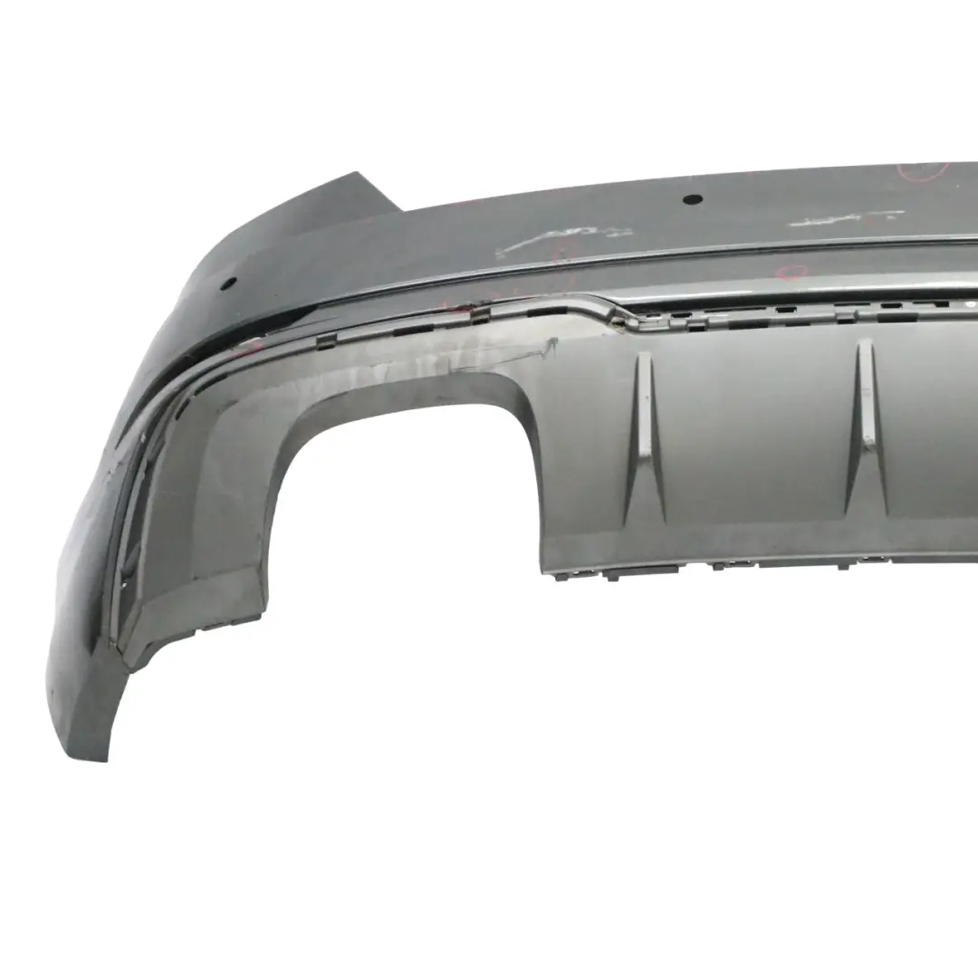 Bumper Trim Panel Covering Daytona Grey Pearl Effect - Z7S to Audi A3 8V Rear with Part number 8V3807067K Audi A3 8V Rear Bumper Trim Panel Covering Daytona Grey Pearl Effect - Z7S - SKU 8V3807067K-DGR - Part number 8V3807067K