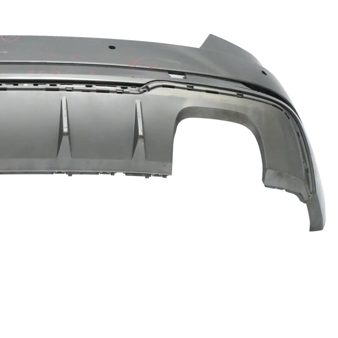 Audi A3 8V Rear Bumper Trim Panel Covering Daytona Grey Pearl Effect - Z7S - SKU 8V3807067K-DGR - Part number 8V3807067K