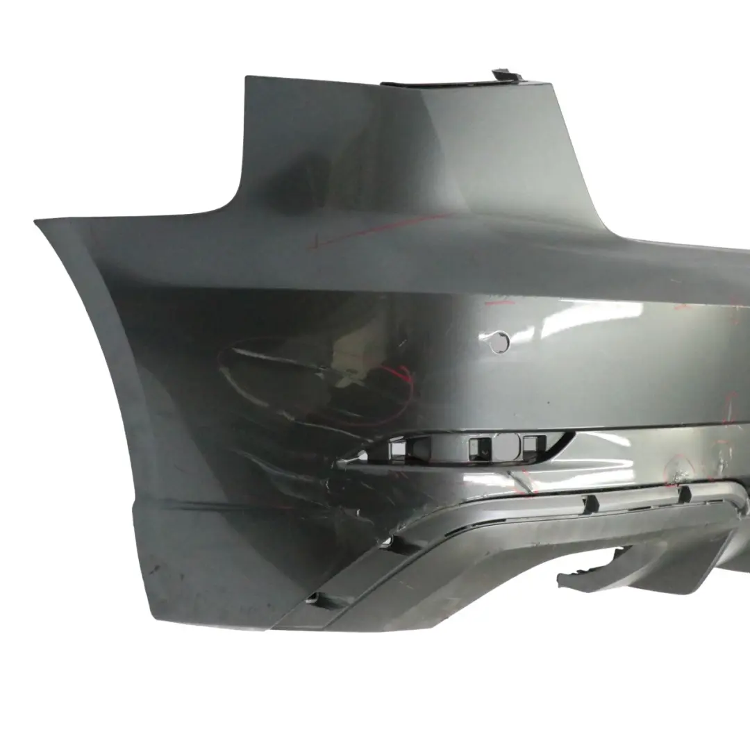 Audi A3 8V Rear Bumper Trim Panel Covering Daytona Grey Pearl Effect - Z7S - SKU 8V3807067K-DGR - Part number 8V3807067K