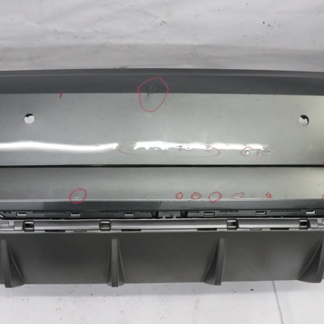 Bumper Trim Panel Covering Daytona Grey Pearl Effect - Z7S to Audi A3 8V Rear with Part number 8V3807067K Audi A3 8V Rear Bumper Trim Panel Covering Daytona Grey Pearl Effect - Z7S - SKU 8V3807067K-DGR - Part number 8V3807067K