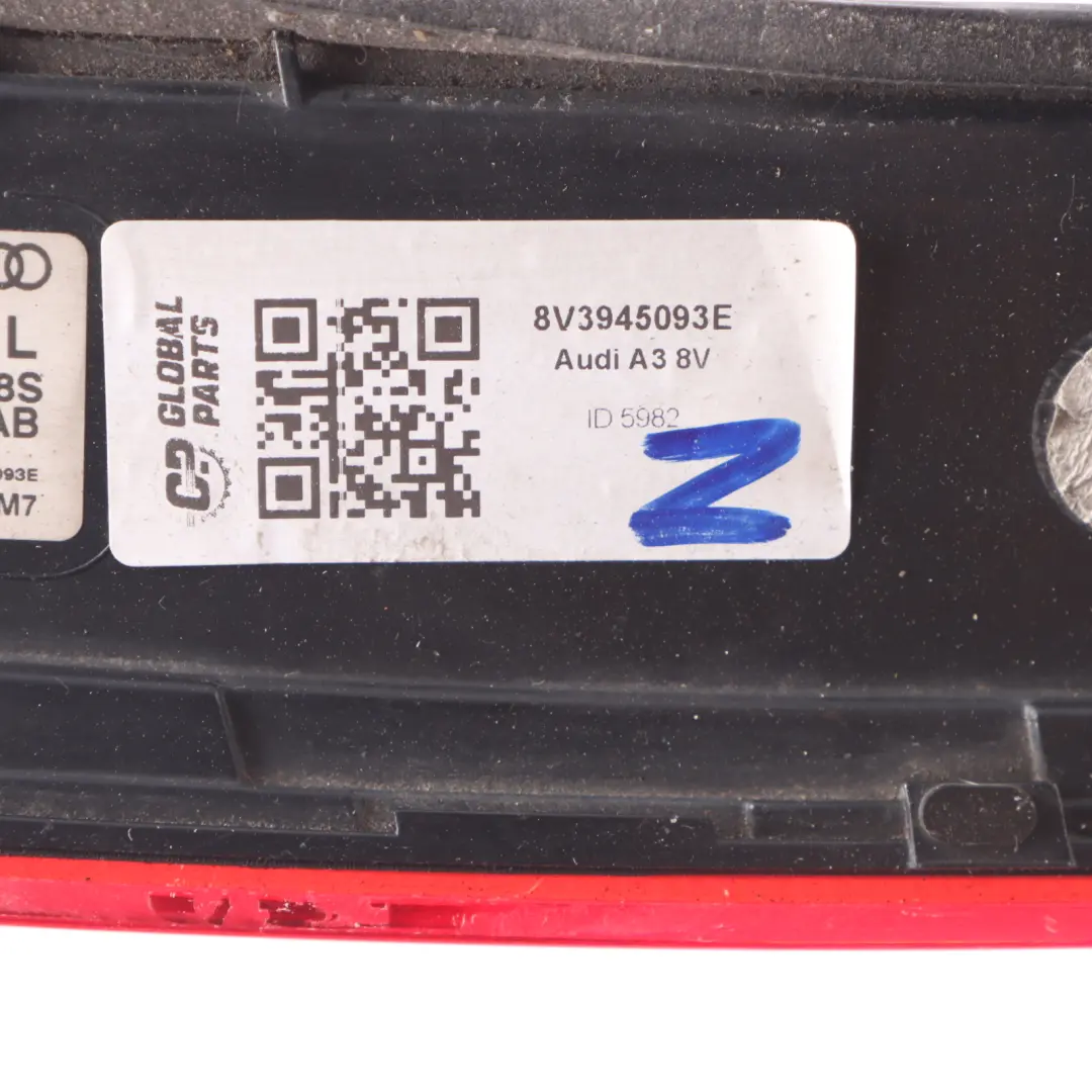 Audi A3 8V Rear Lamp Trunk Boot Tailgate Inner Light Right O/S - SKU 8V3945093E - Part number 8V3945093E