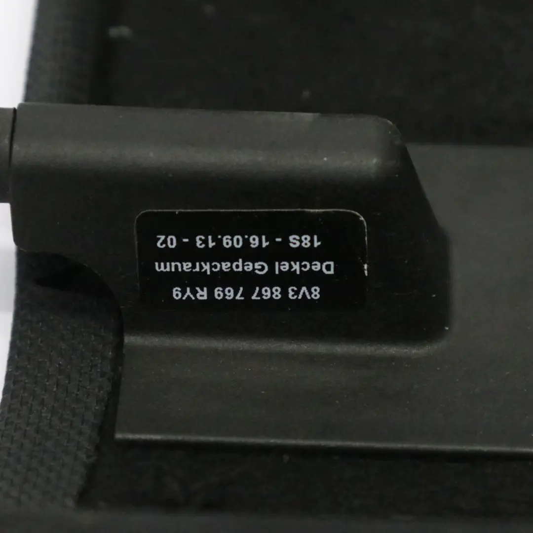 Audi A3 8V Ventana Trasera Parcela Maletero Embellecedor Cubierta - SKU 8V3867769 - Número de pieza 8V3867769