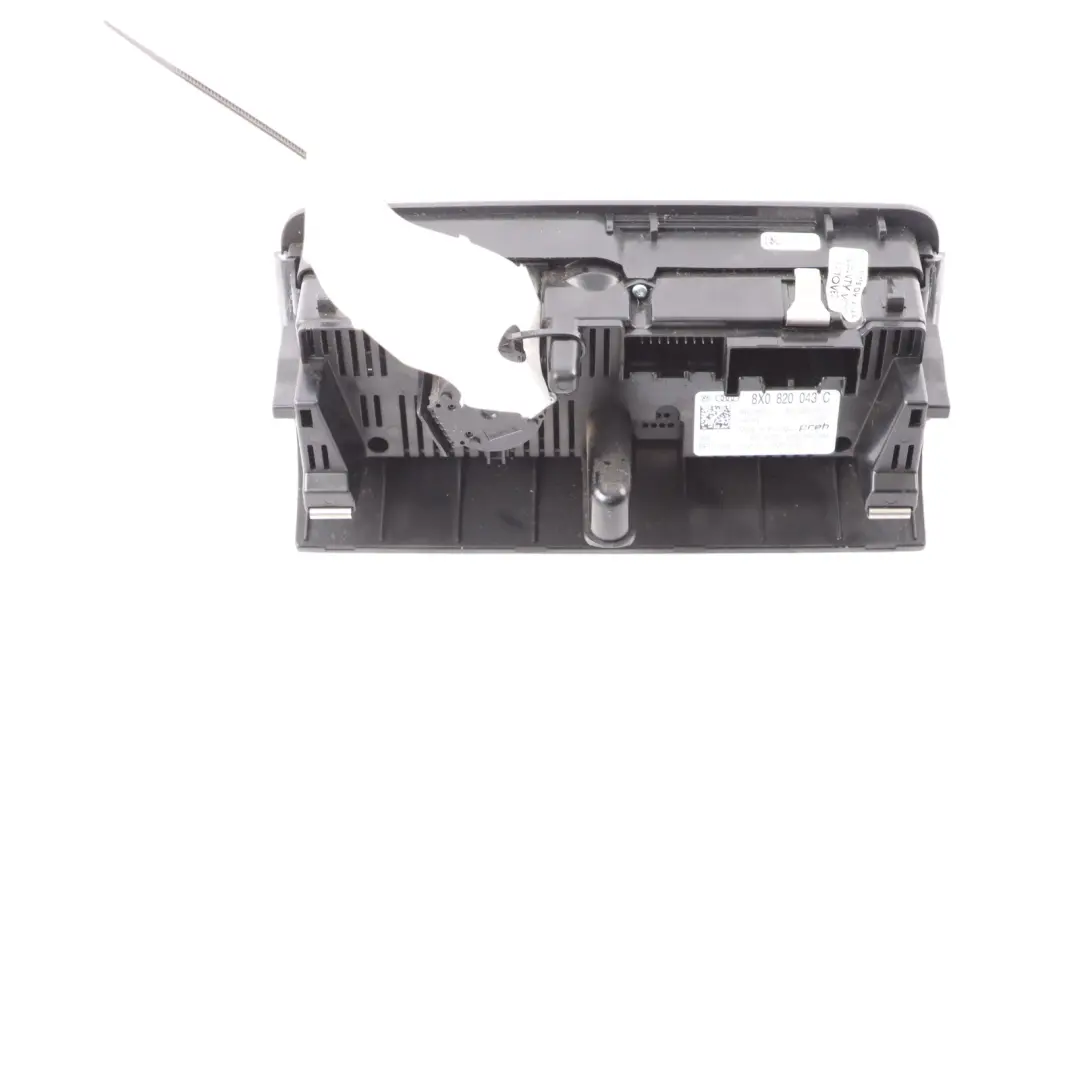 Conditioning Control Panel Climate Control A/C Switch to Audi A1 8X Air with Part number 8X0820043C Audi A1 8X Air Conditioning Control Panel Climate Control A/C Switch - SKU 8X0820043C - Part number 8X0820043C