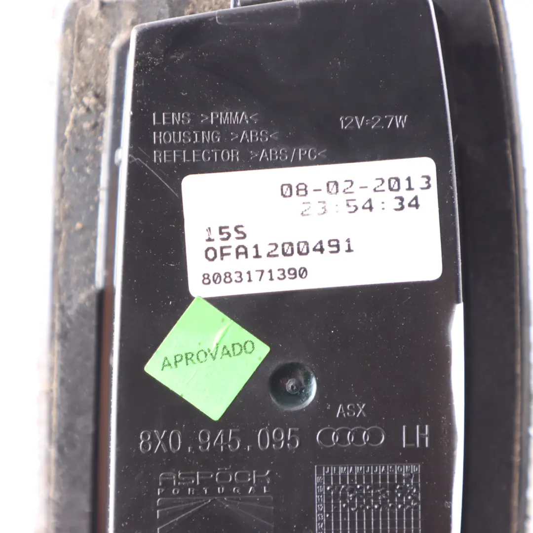 Audi A1 8X Luz Trasera Izquierda Maletero Bajo Portón Trasero - SKU 8X0945095 - Número de pieza 8X0945095