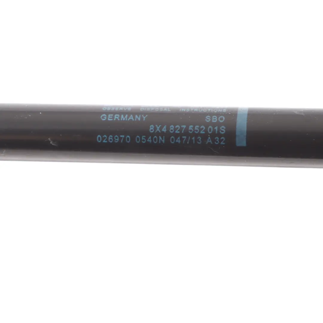 Audi A1 8X Couvercle hayon arrière gauche, support jambe force à gaz - SKU 8X4827552 - Numéro de pièce 8X4827552